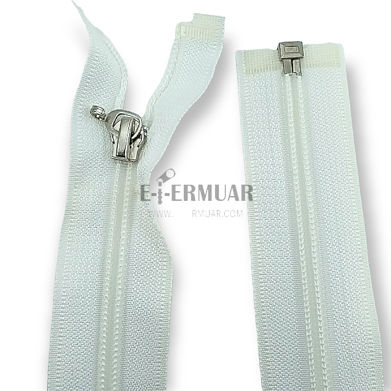 40 cm #5 15,75" Nylon Coil Jacket Zipper Open End - Separating ZPS0040T10