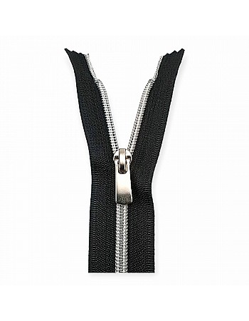 18 cm Tip 10 Naylon Fermuar Metalik Diş Rengi Kapalı Uçlu - Dipli ZPSM0018T10