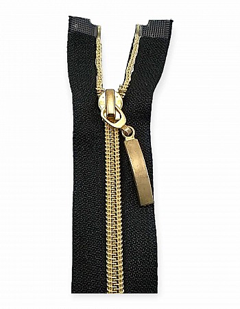 40 cm #5 15,75" Nylon Coil Metallic Teeth Jacket Zipper Open End - Separating ZPSM0040T10