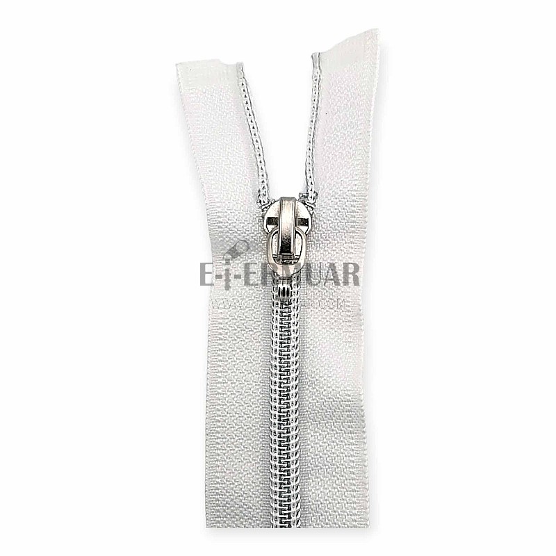 75 cm #5 29,53" Nylon Coil Metallic Teeth Jacket Zipper Open End - Separating ZPSM0075T10