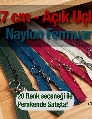 Cocuk Mont Fermuarı Naylon 47 cm Tip 10 17 Renk Açık Uçlu (Separe) ZPHSN0047T10