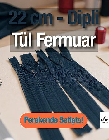  Elbise Ve İç Cep Gizli Fermuarı 22 cm ZPHSN0022TUL