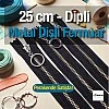 Metal Fermuar 25 cm T 5 Metal Dişli Beyaz Dipli  ZPHSN0025T5