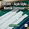 28 cm  Kalın Dişli Kemik Fermuar T6 Açık Uçlu - Separe  ZPHSN0028T6