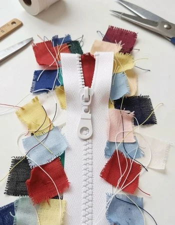 28 cm Kalın Dişli Kemik Fermuar T6 Açık Uçlu - Separe  ZPHSN0028T6