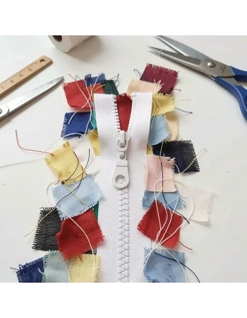 28 cm Kalın Dişli Kemik Fermuar T6 Açık Uçlu - Separe  ZPHSN0028T6