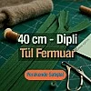 Gizli Fermuar 40 cm Tül Elbise Fermuarı ZPHSN0040TUL