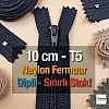 10 Cm Naylon Cep Fermuarı Dipli -  NC0010T5