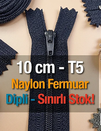 10 Cm Naylon Cep Fermuarı Dipli -  NC0010T5