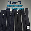 12 Cm Naylon Cep Fermuarı Dipli -  NC0012T5