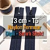 13 Cm Naylon Cep Fermuarı Dipli -  NC0013T5