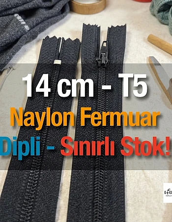 14 cm Nylon Pocket Zipper with Bottom - NC0014T5