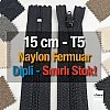 15 Cm Naylon Cep Fermuarı Dipli -  NC0015T5