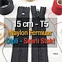 15 Cm Naylon Cep Fermuarı Dipli -  NC0015T5