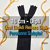 16 Cm Özel Elcikli Naylon Cep Fermuarı Dipli -  NC0016T5Ö