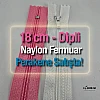 18 Cm Naylon Cep Fermuarı -  Dipli - NC0018T5