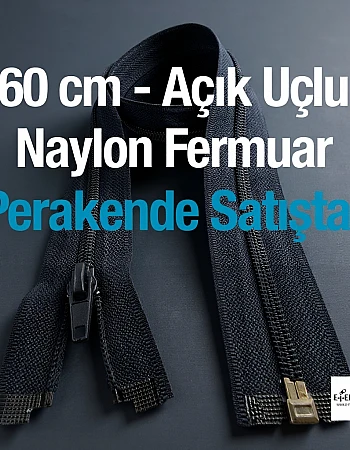 60 Cm Naylon Mont Fermuarı Açık Uçlu (Separe)  -  PR0060T10