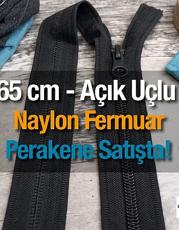 65 Cm  Naylon Mont Fermuarı Açık Uçlu (Separe)  -  NC0065T10