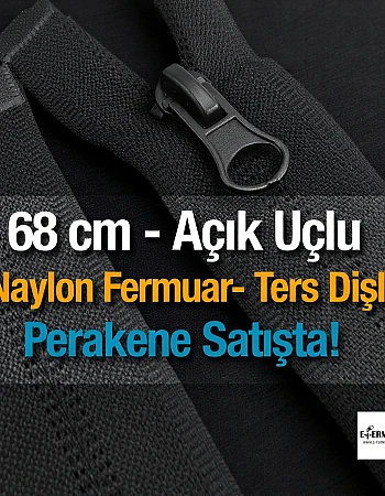 68 Cm Naylon Mont Fermuarı Açık Uçlu (Separe)  -  NC0068T10