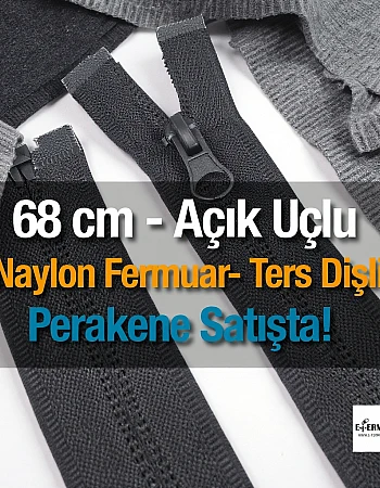 68 Cm Naylon Mont Fermuarı Açık Uçlu (Separe)  -  NC0068T10