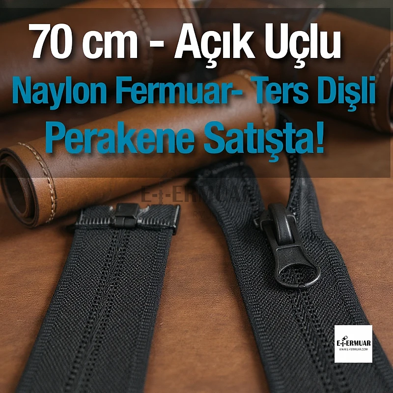 70 Cm Naylon Mont Fermuarı Açık Uçlu (Separe)  -  NC0070T10