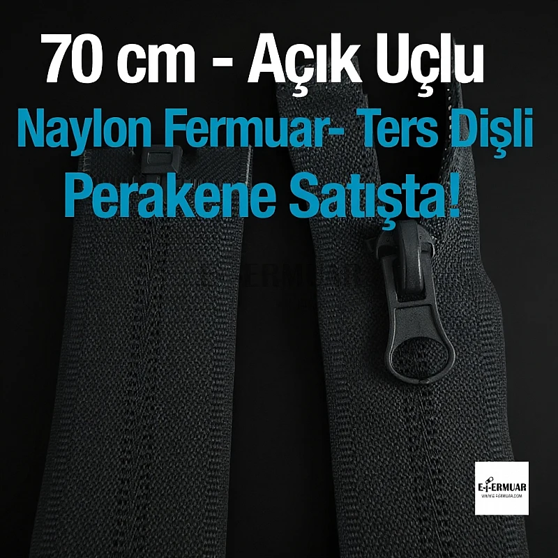 70 Cm Naylon Mont Fermuarı Açık Uçlu (Separe)  -  NC0070T10