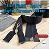 100 cm Nylon Special Handle-Type Abaya Zipper, Open End (Separate) - PR00100T10