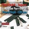 120 cm Nylon Special Handle-Type Abaya Zipper, Open End (Separate) - PR00120T10