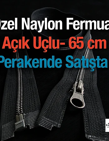 65 Cm Kaplamalı Naylon Mont Fermuarı Açık Uçlu (Separe)  -  PR0065T10BN