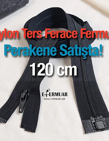 120 Cm Naylon Ters Ferace Fermuarı ZP00120S