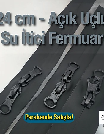 Su Geçirmez 24 cm  Fermuar P00024PRC