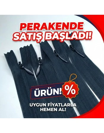  Elbise Ve İç Cep Gizli Fermuarı 22 cm ZPHSN0022TUL