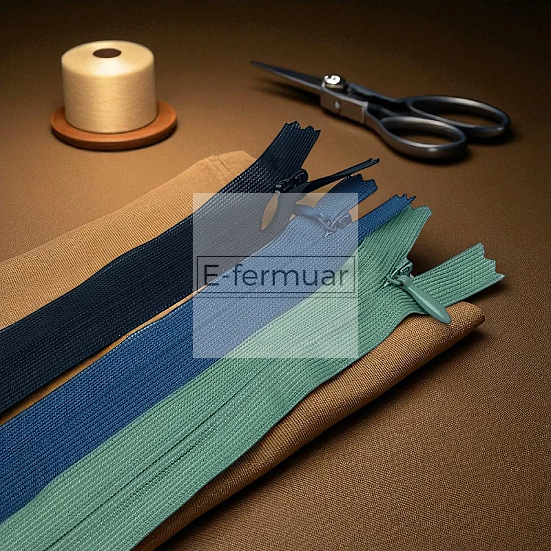 Gizli Fermuar 35 cm Tül Elbise ve Etek Fermuarı ZPHSN0035TUL