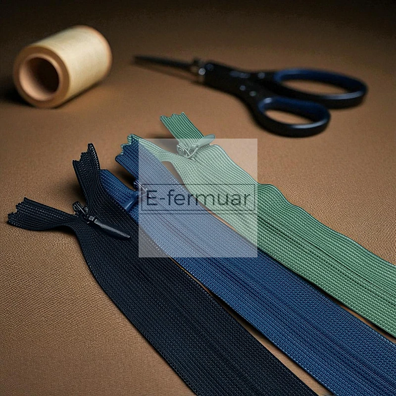 Gizli Fermuar 35 cm Tül Elbise ve Etek Fermuarı ZPHSN0035TUL