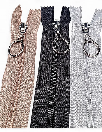 Çanta Fermuarı Halka Elçikli T10 37 cm - Dipli ZPHSN0037T10