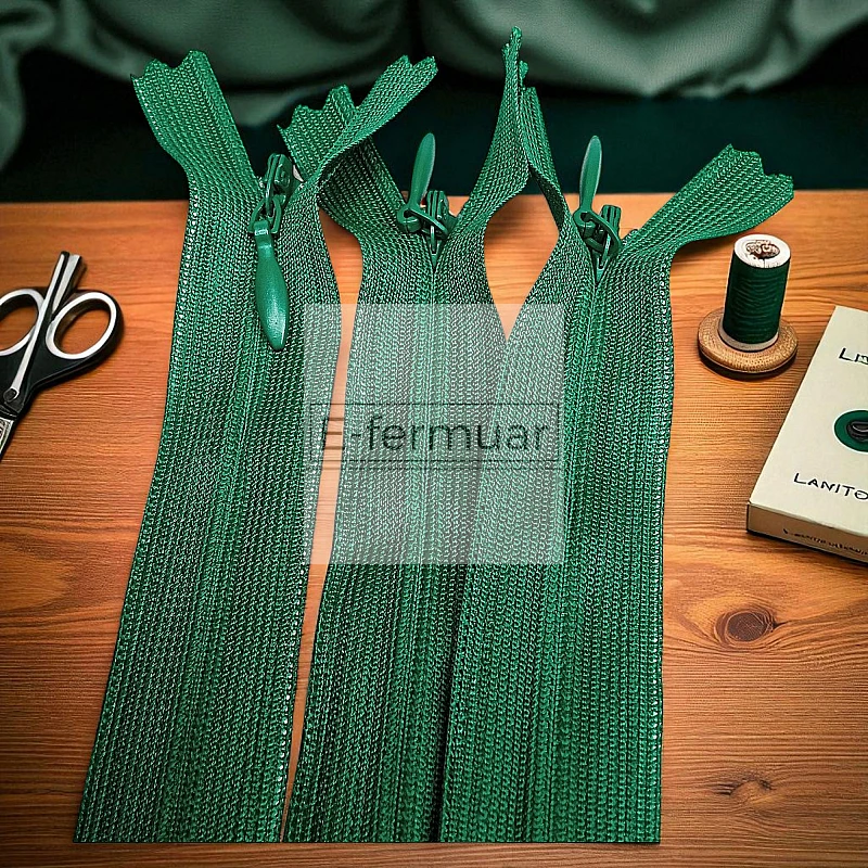 Gizli Fermuar 40 cm Tül Elbise ve Etek Fermuarı ZPHSN0040TUL