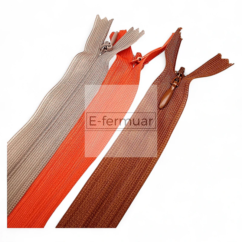 Gizli Fermuar 60 cm Tül Elbise ve Etek Fermuarı ZPHSN0060TUL