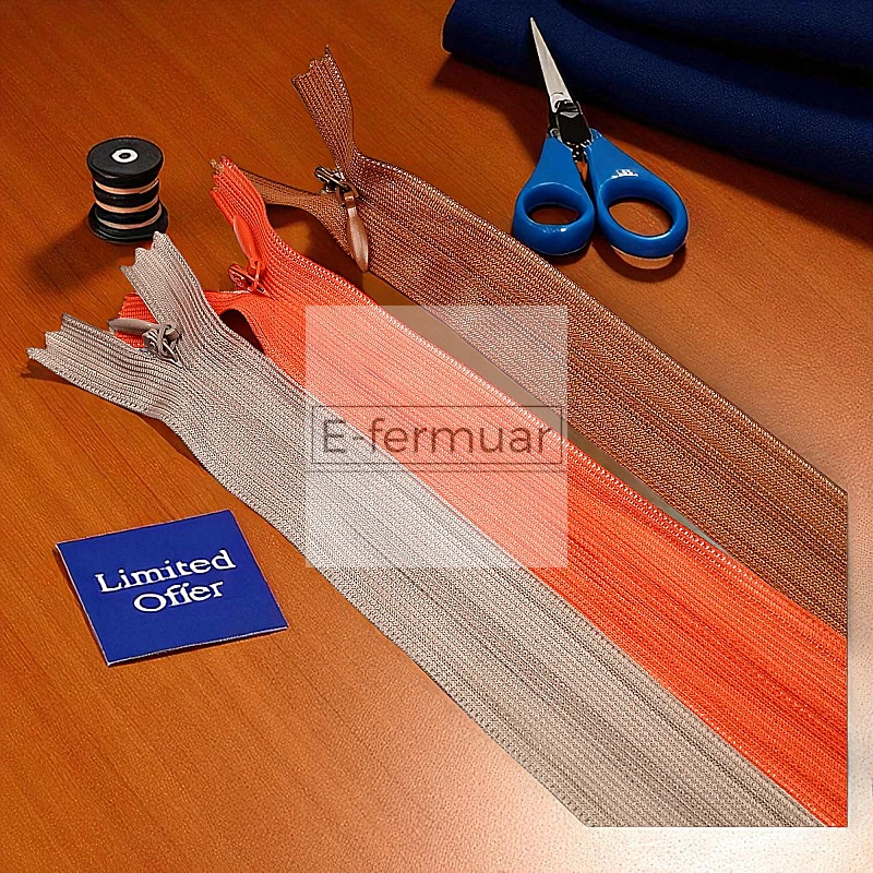 Gizli Fermuar 60 cm Tül Elbise ve Etek Fermuarı ZPHSN0060TUL