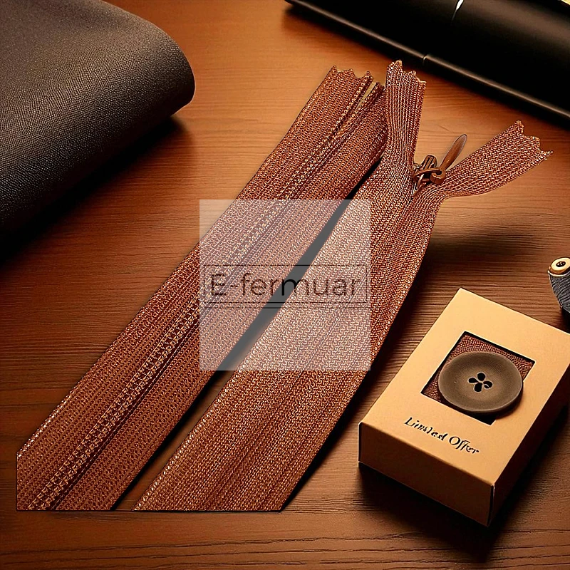 Gizli Fermuar 60 cm Tül Elbise ve Etek Fermuarı ZPHSN0060TUL