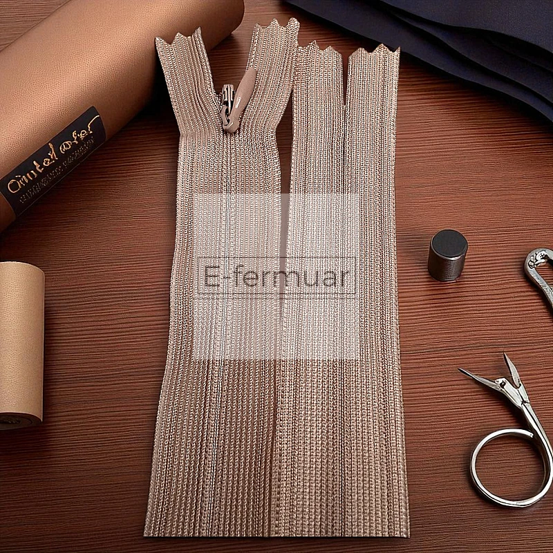 Gizli Fermuar 60 cm Tül Elbise ve Etek Fermuarı ZPHSN0060TUL