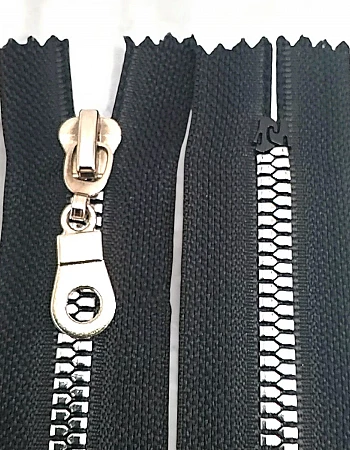 Gümüş Kaplamalı 30 cm T6 Kemik Fermuar Dipli   ZPS0030T6PROMO