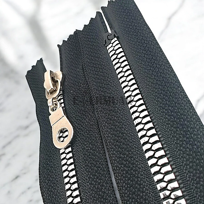 Gümüş Kaplamalı 30 cm T6 Kemik Fermuar Dipli   ZPS0030T6PROMO