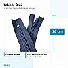 Pocket Zipper Nylon 18 cm #7 Closed-End NC0018T7