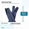 Pocket Zipper Nylon 18 cm #7 Closed-End NC0018T7
