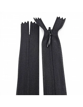 18 cm Tül Şeritli Dipli Gizli Fermuar Tip 3 | Elbise ve Etek İçin | NC0018TUL