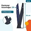 20 cm Pantolon ve Etek Tip 5 Naylon Fermuar Kapalı Uçlu 25 Ad NC0020T5
