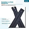 20 cm Pantolon ve Etek Tip 5 Naylon Fermuar Kapalı Uçlu 25 Ad NC0020T5