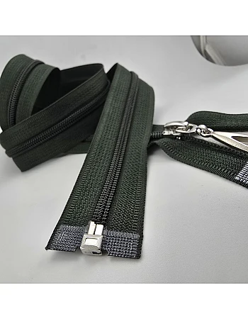 120 cm Nylon Special Handle-Type Abaya Zipper, Open End (Separate) - PR00120T10