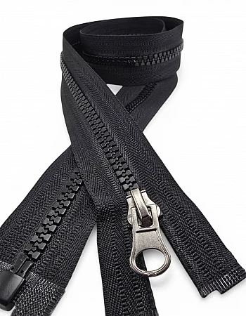 47 cm T6 Timsah Diş Kemik Fermuar Açık Uçlu Separe | Mont ve Ceket İçin | PR0047T6TMS