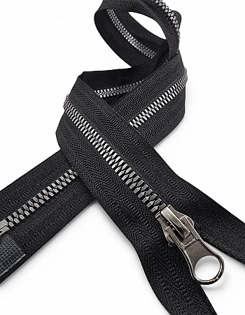 49 cm T6 Timsah Diş Kemik Fermuar Açık Uçlu Separe | Mont ve Ceket İçin | PR0049T6TMS